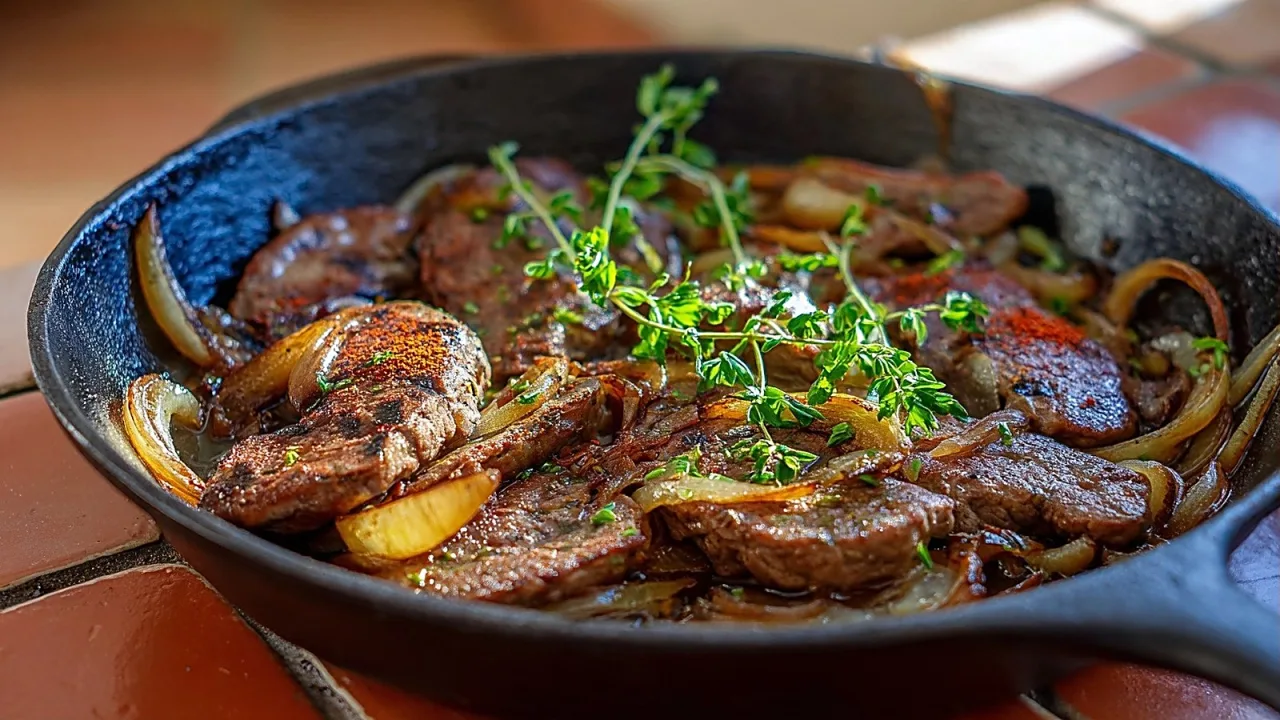 El hígado encebollado, bien hecho, no sabe a castigo.